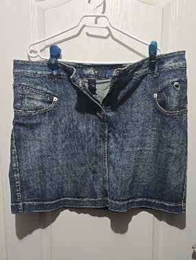 MXM Denim Mini Skirt - Blue Wash